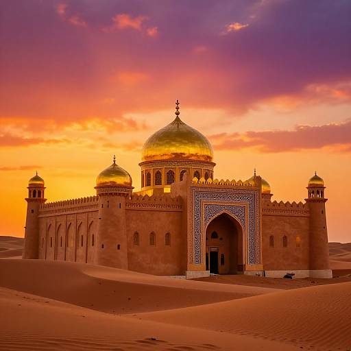 Arabian Castle at Sunset