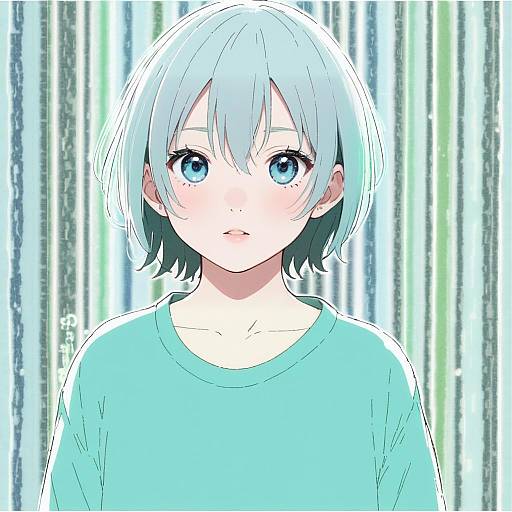 Illustration of Aoba moca, bang dream! in the style of Ikeuchi tanuma