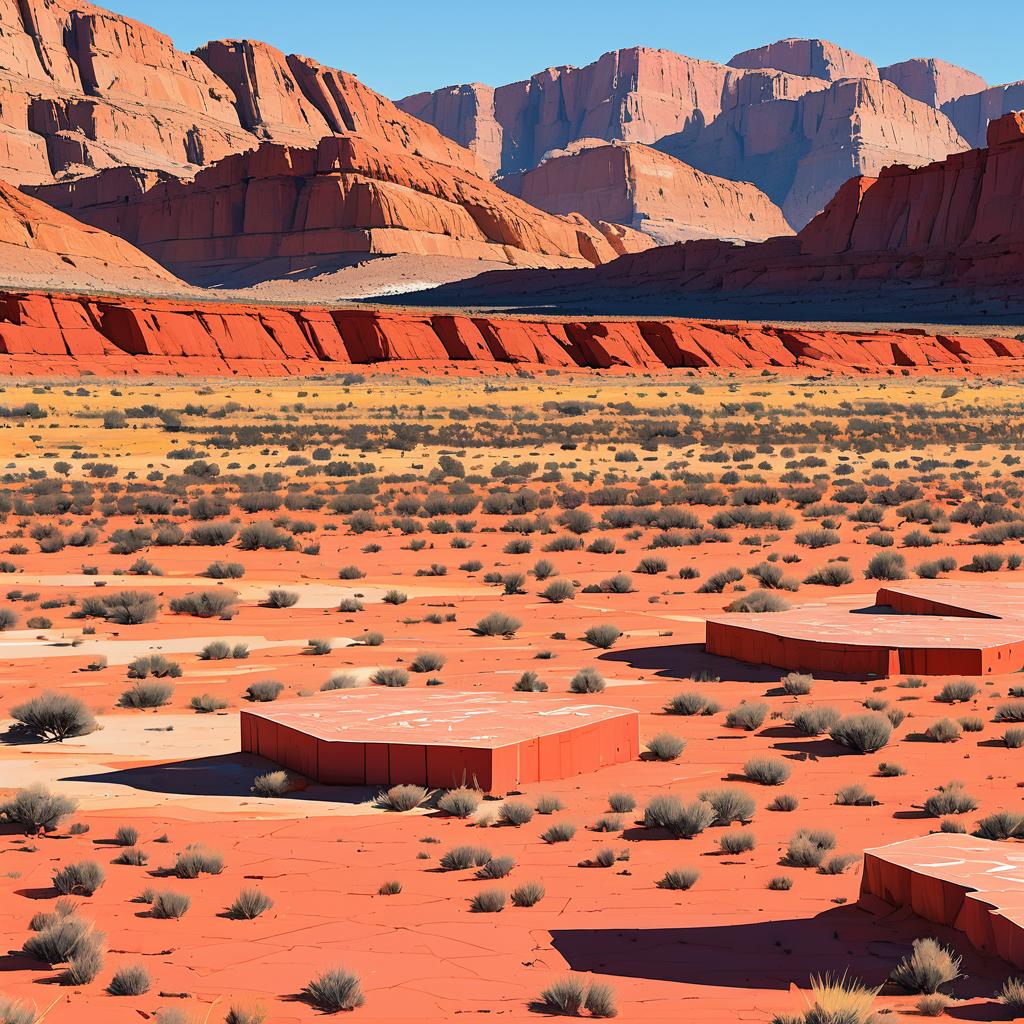 Geometric Serenity in Red Rock Canyon