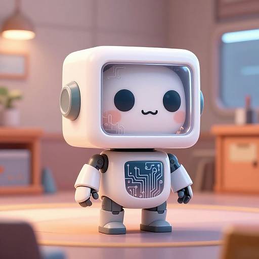 Cheerful Compact Robot Design