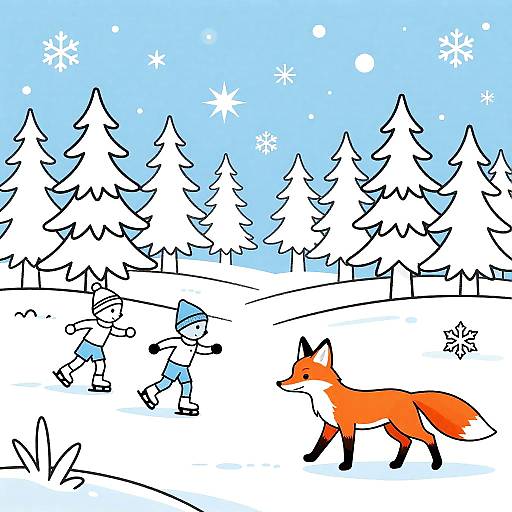 Sparkling Winter Wonderland Coloring