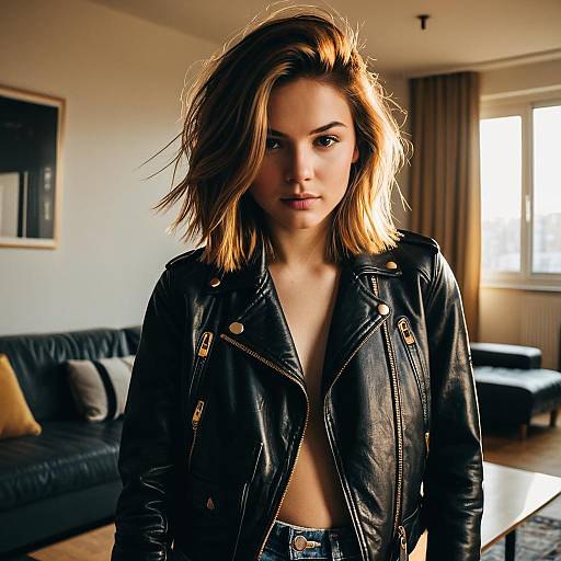 Layered Cut Fashion Editorial at Golden Hour