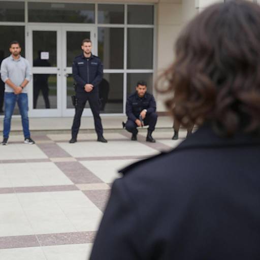 Mysterious Outdoor Scene with Figures