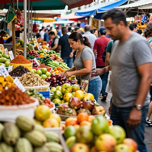 Flavio in Vibrant Market Scene