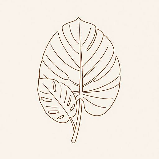 Minimalist Monstaria Line Art