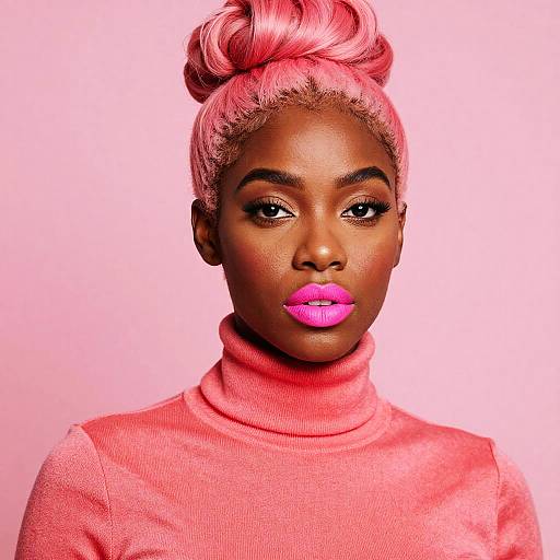 Bold Fashion Portrait of Black Woman