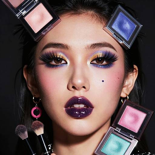 Trashy Punk Rock Makeup Editorial