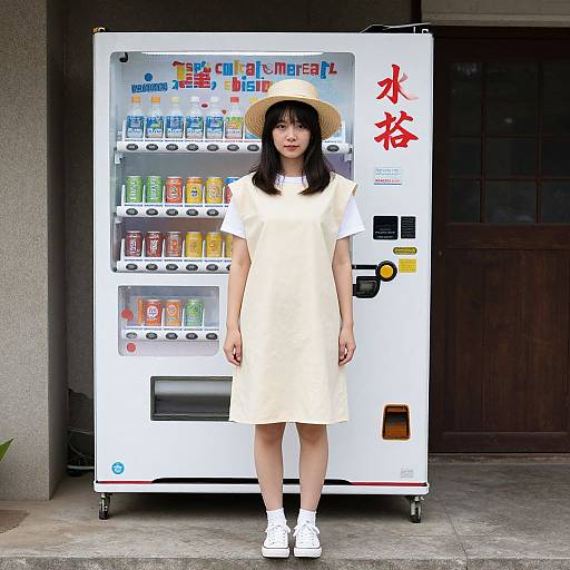Woman in Vending Machine Costume