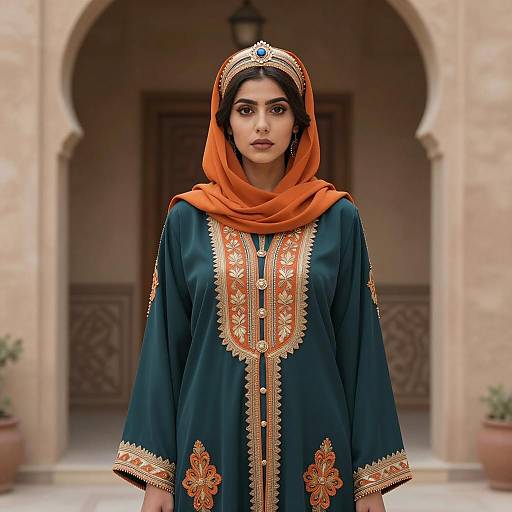 Elegant Portrait of Arabian Woman