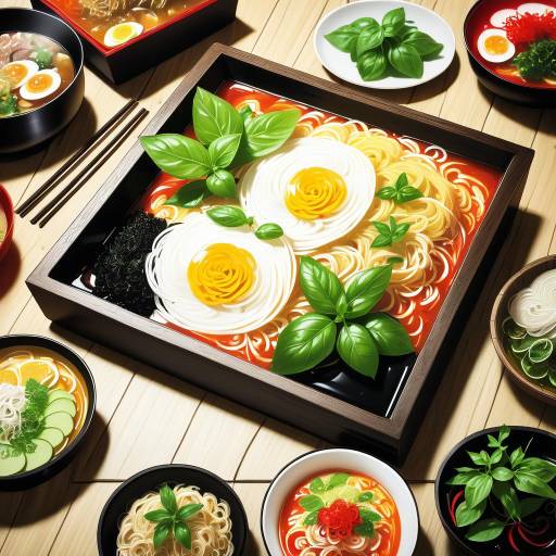 Vibrant Ramen Still Life Presentation Vibrant Ramen Still Life Presentation