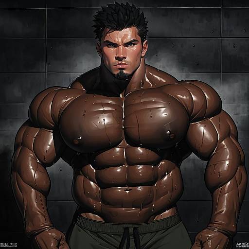 Illustration of Akihiro altland, gundam in the style of Libre