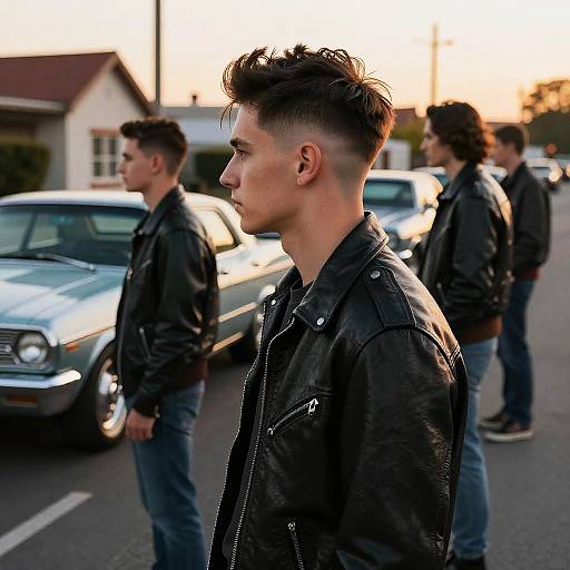 Greaser Fade Crew in Vintage Scene