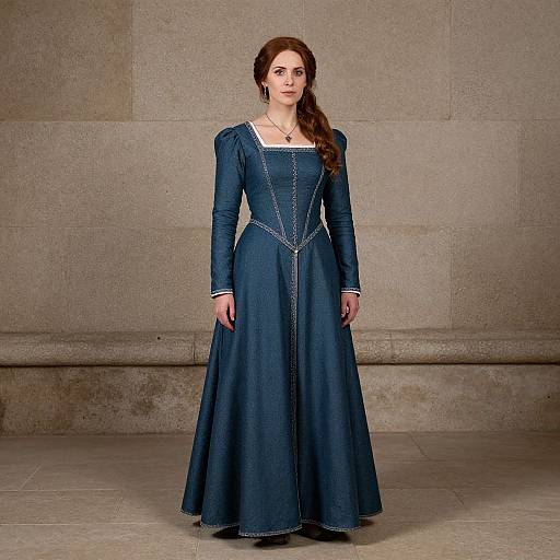 Medieval Woman in Period Dress