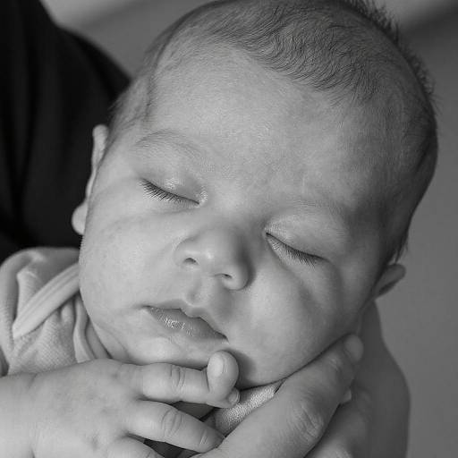Sleeping Baby in Gentle Hands