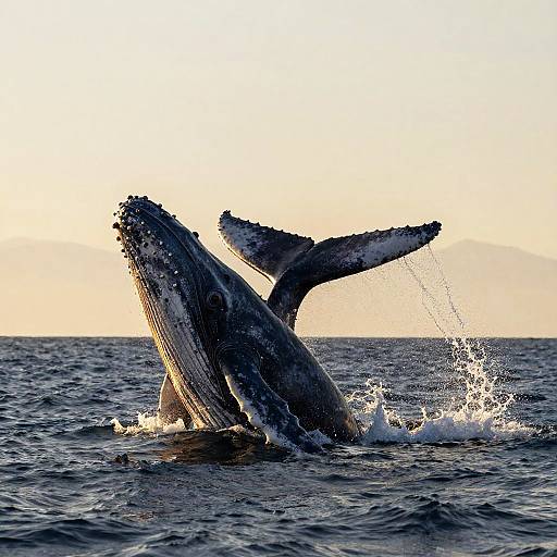 Majestic Humpback Whale Tail Dive