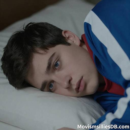 Young Man on Bed with Sports Jacket