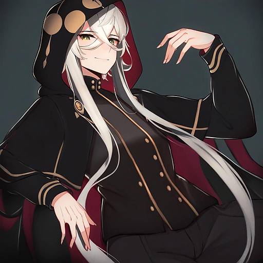 Illustration of Asclepius (fate), fate (series) in the style of Varniskarnis