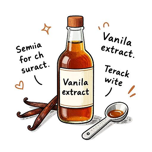 Hand-Drawn Vanilla Extract Recipe