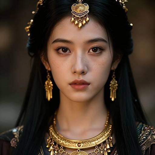 Cinematic Portrait of Elegant Woman