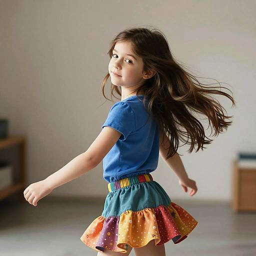 Photorealistic Cute Girl in Dynamic Pose