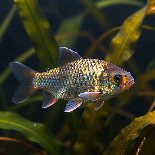 Vibrant Close-Up of Wallered Fish