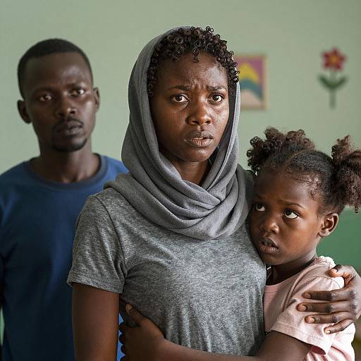 Tense Moment: Family Conversation Captured