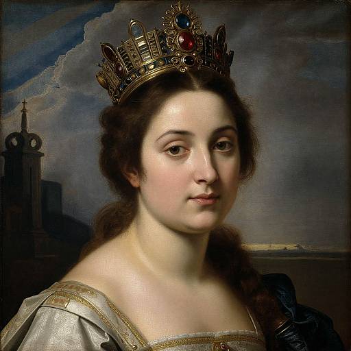 Regal Woman in Artemisia Gentileschi Style