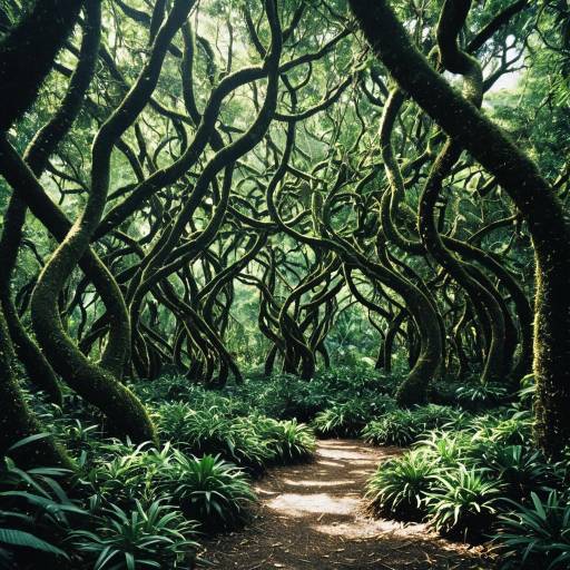 Lush Jungle with Dappled Light Effects