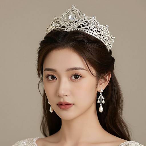 Elegant Bridal Portrait with Tara Tiara