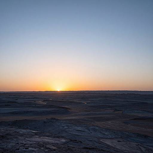 Sunrise Over Desert Landscape