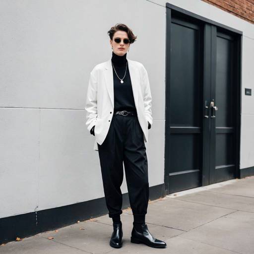 Chic Monochrome Look with Chelsea Boots