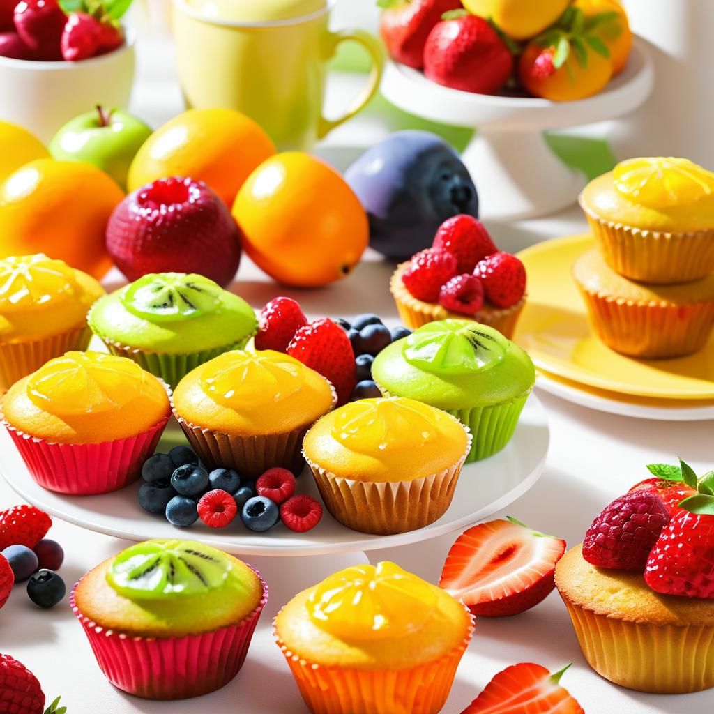 Vibrant Breakfast Spread in Studio Lighting