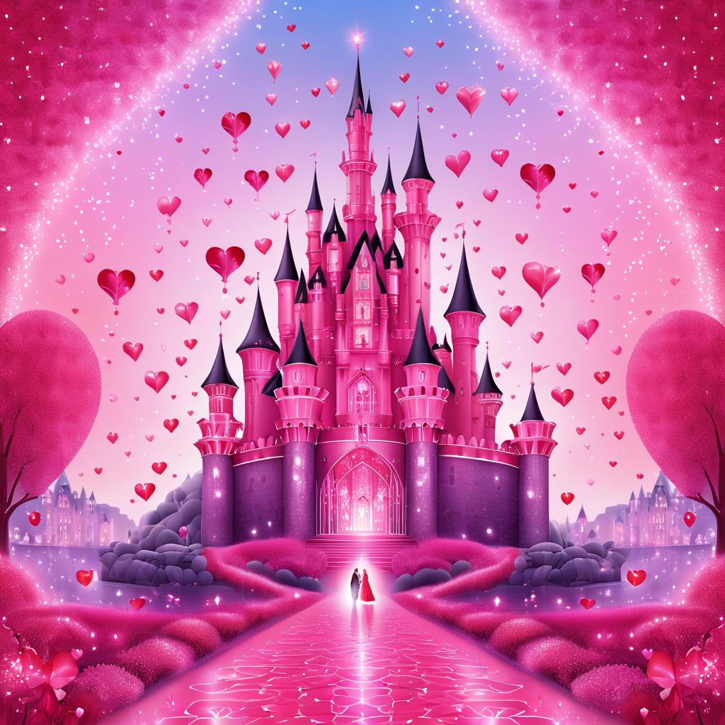 Romantic Crystal Castle for Valentine's Day