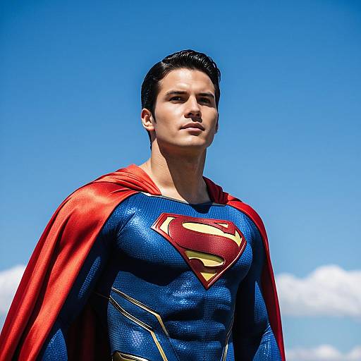 Superman Changing Costume Outdoors