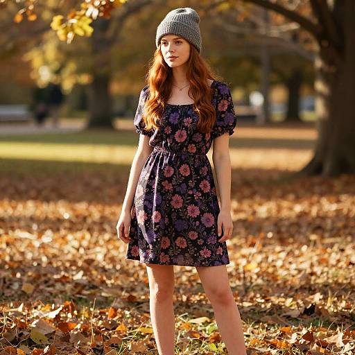 Bohemian Autumn Fashion Portrait