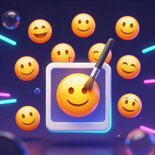 Surreal Emoji Remover Visualization