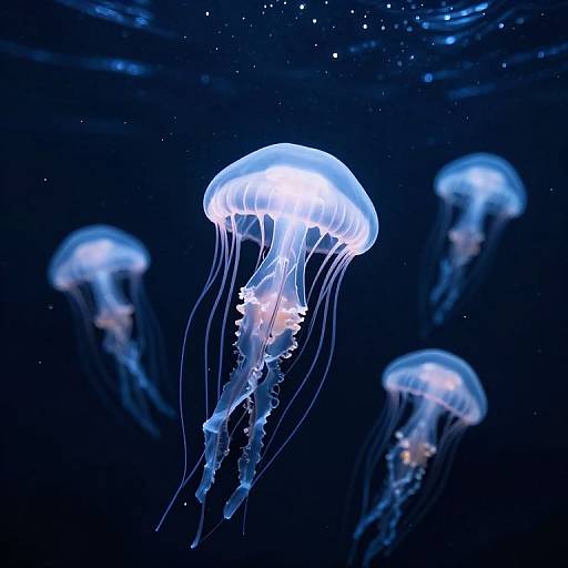 Ethereal Jellyfish Vessels in Cosmos