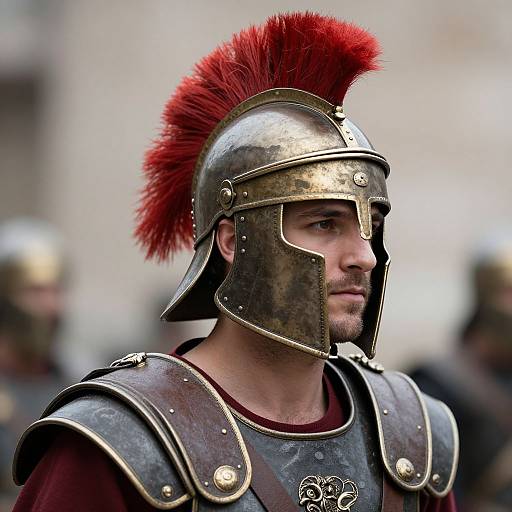 Authentic Roman Soldier Close-Up
