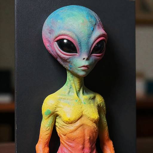 Cinematic Neon Alien Portrait