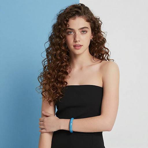 Young Woman in Black Dress Portrait