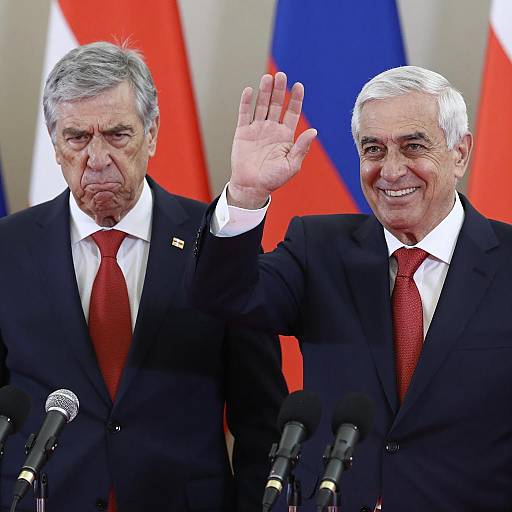 Two Elderly Men in Formal Attire