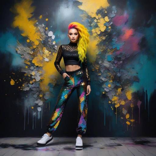 Dazzling Avant-Garde Art Teacher Portrait