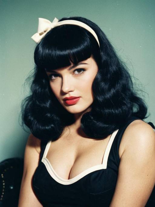 Cinematic Portrait of Bettie Page Cosplay