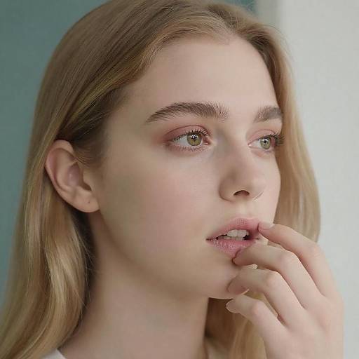 Contemplative Young Woman Close-Up