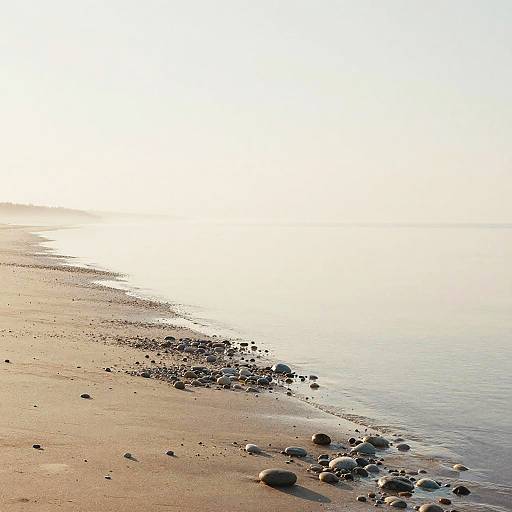 Minimalist Soft Watercolor Beach