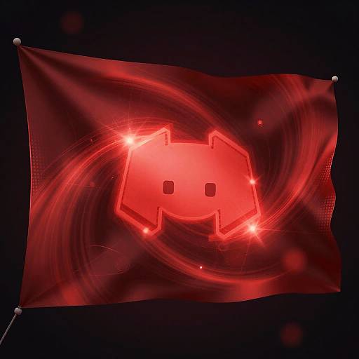 Abstract Red Discord Banner Design