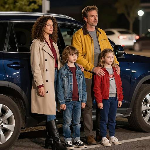 Family Portrait by Night - SUV Scene