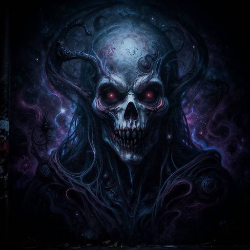 Cosmic Eldritch Graffiti Darkness