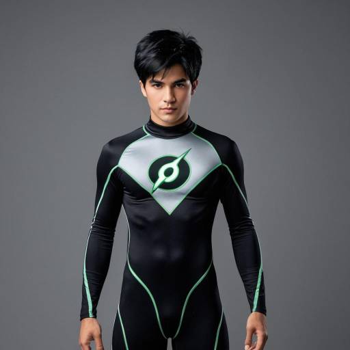 Adult Male in Danny Phantom Inspired Costume