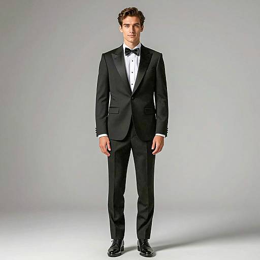 Elegant Photorealistic Man in Tuxedo
